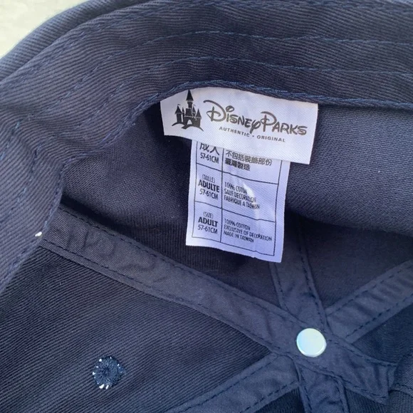 Disney Parks Mickey Mouse Red Embroidered Adjustable Navy Blue Cap - Picture 6 of 8